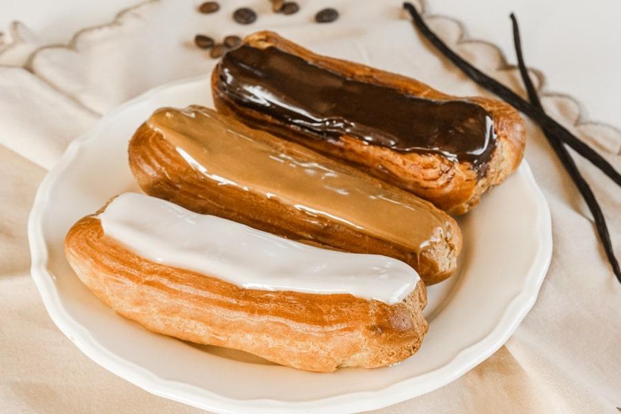 eclair vanille café chocolat