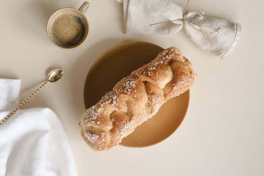 Brioche tressée fleur oranger